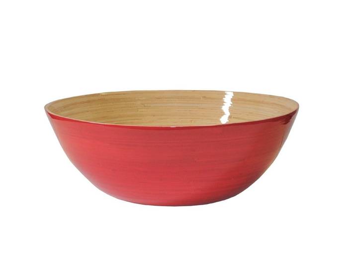 albert l. (punkt) Schüssel Bambus-Schüssel fuchsia 40x14cm, Bambus, (Schüsseln)