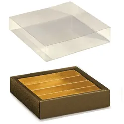 Schachtel + Trenneinsatz 35 mm + Hülle 145 × 145, 10 St.