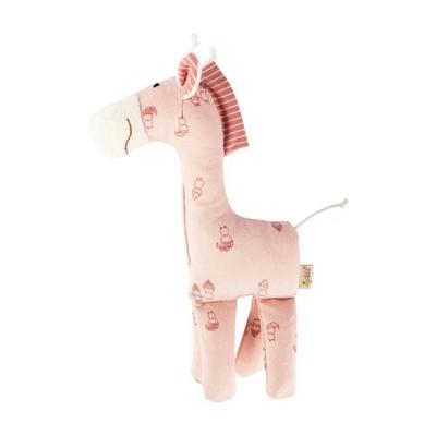Sigikid 39978 - Greifling Giraffe, sigibaby, rosa, Baumwolle, 23 cm