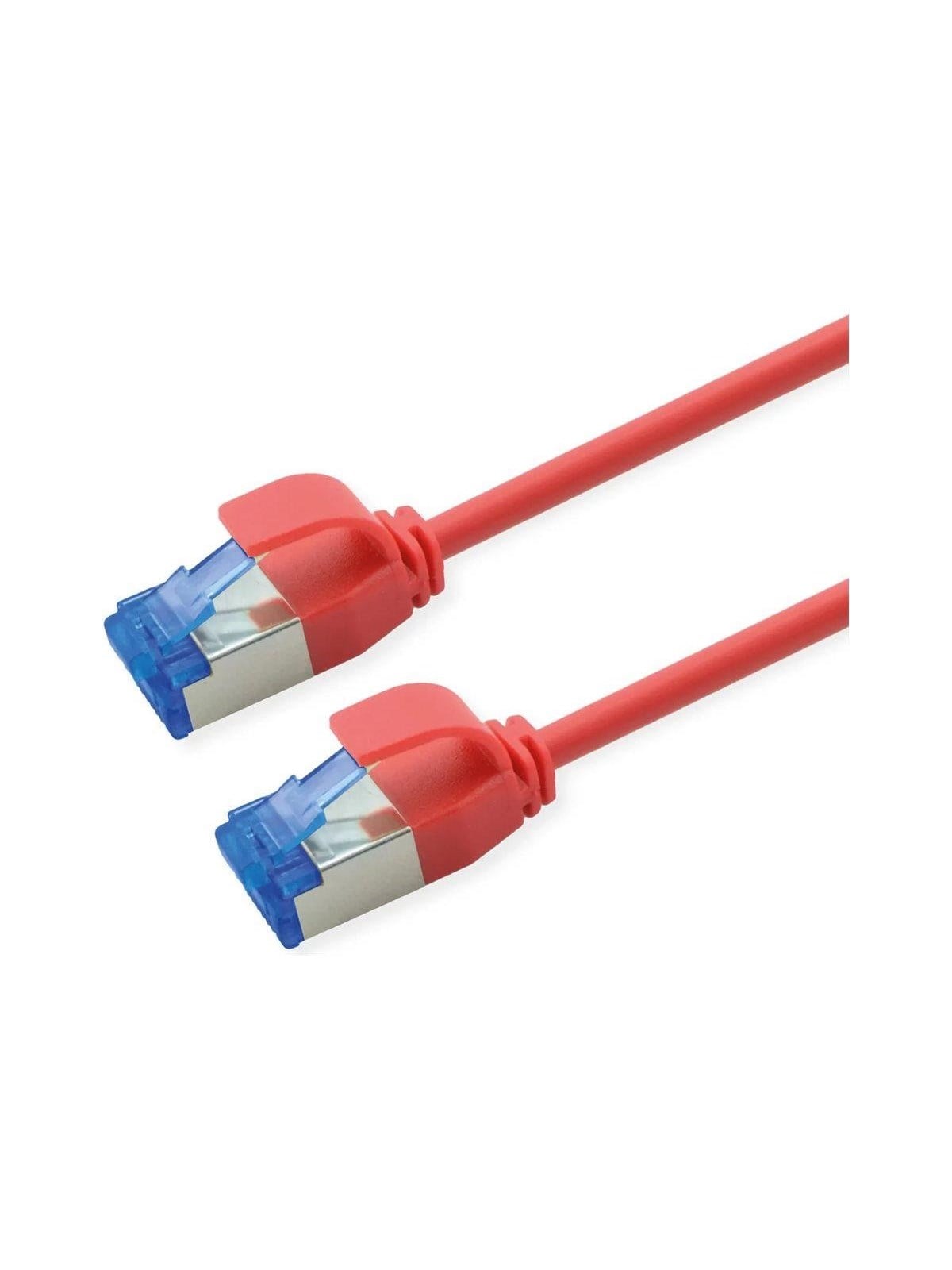 Roline patch cable - 50 cm - red pantone 199C - Rot