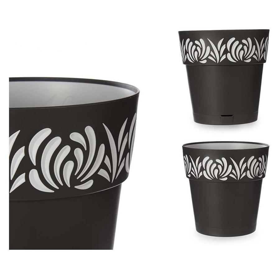 Kerbl Stefanplast Pflanzgefäss Gaia Rund Wasserreserve Graphit (29 x 29 cm) (42633930)