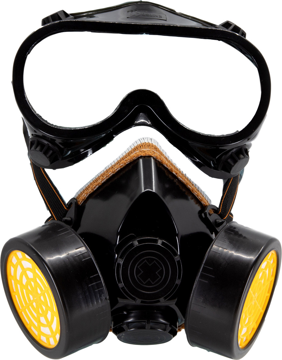 Trixes Ademmasker voor kostuums, gasmasker met beschermbril voor volwassenen YA80