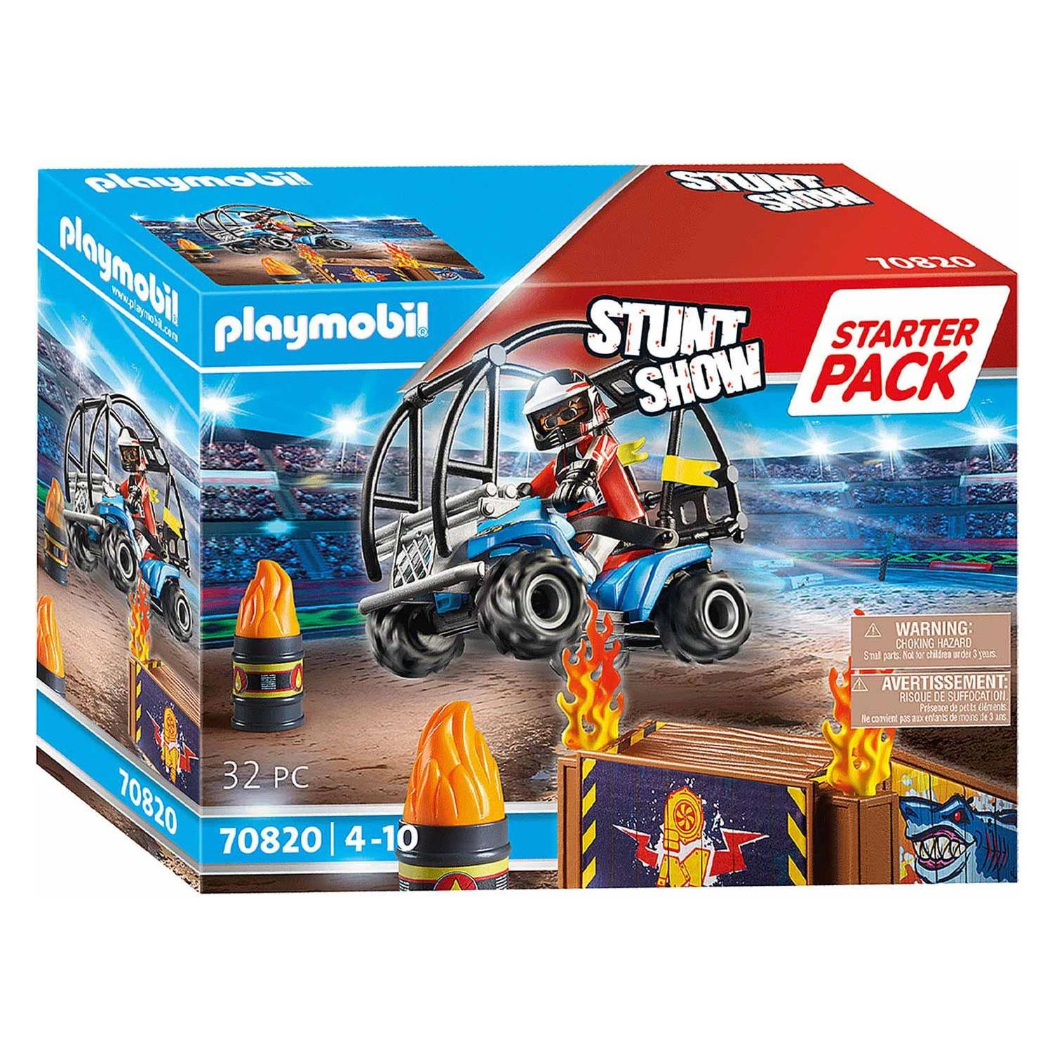 Playmobil Starter Pack Stuntshow Quad mit Feuerrampe (70820, Playmobil Stuntshow) (70820)