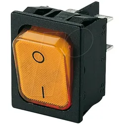 WIPPE 1835.3114 - Wippschalter, 2x Aus, beleuchtet, orange, I-O