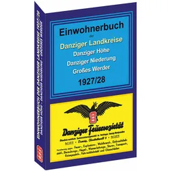Einwohnerbuch der Danziger Landkreise DANZIGER HÖHE - DANZIGER NIEDERUNG - GROSSES WERDER 1927/28, Fachbücher von Verlag Rockstuhl