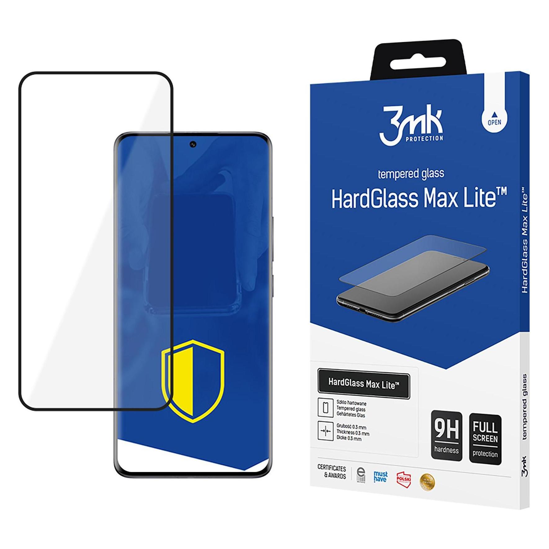 3MK Xiaomi 13 Pro - HardGlass Max Lite? (1 Stk., Xiaomi 13 Pro) (3mk HardGlass Max Lite Black(572)-0)