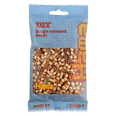 Hama® Bügelperlen Midi - Gold 1000 Perlen.