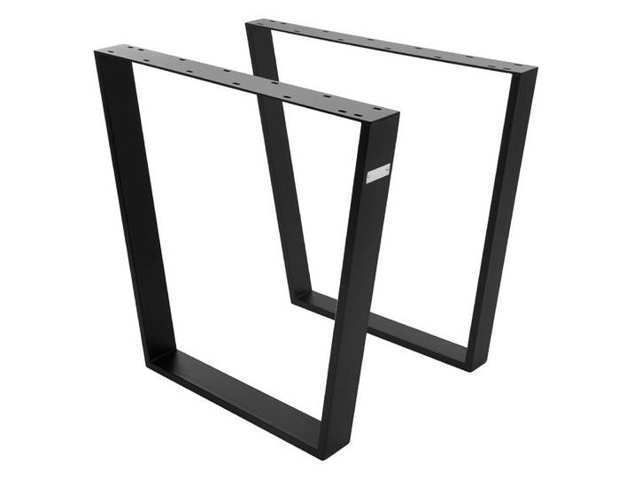 ML-DESIGN Tischbein 2x Tischkufen Trapez V-Form aus Stahl pulverbeschichtet Tischgestell, Tischkufen profil 8x2cm Industriedesign Metall Möbelfüße für Esstisch