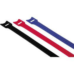 Hama Klett-Kabelbinder Kunststoff Rot, Blau, Schwarz flexibel (L x B) 14.5 cm x 12 mm 12 St. 00221005