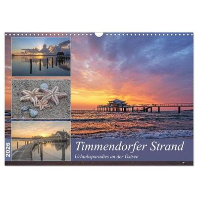 Timmendorfer Strand - Urlaubsparadies an der Ostsee (Wandkalender 2026 DIN A3 quer), CALVENDO Monatskalender