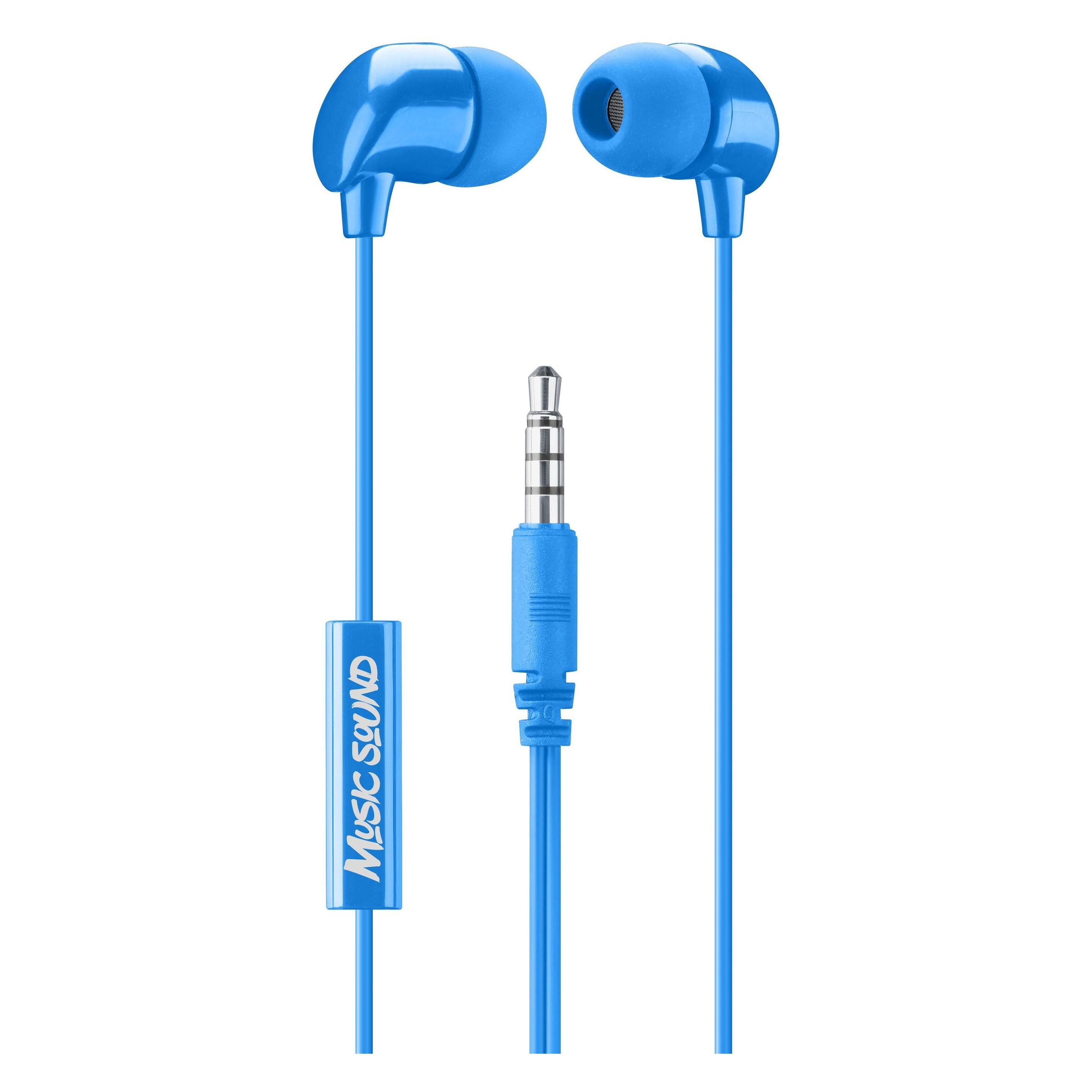 Music Sound Cellularline Music & Sound IN-EAR Earphones Blue (NC, Kabelgebunden) (AUINEARMSB)