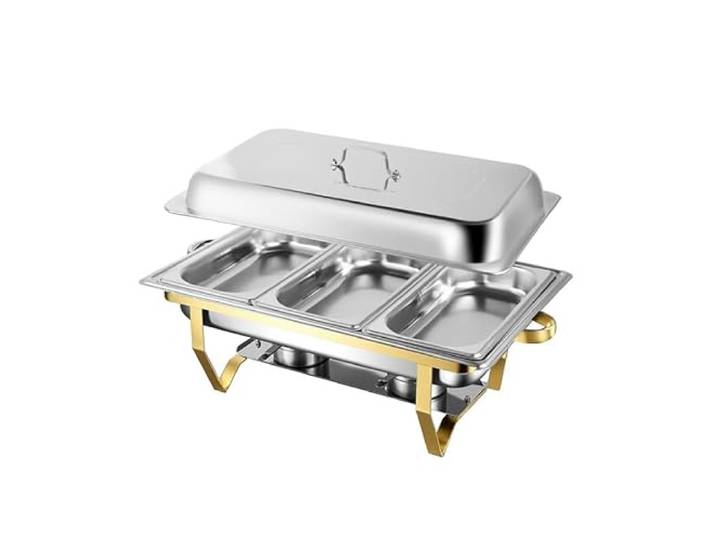 Chafing Dishes for Buffet Chafing Dish Buffet-Set Speisenwärmer Mit verschiedenen Speisepfannen, Kombi-Speisewärmer for Veranstaltungen und Hochzeiten