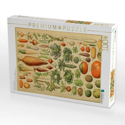 CALVENDO Puzzle Naturtafel mit Gemüse | 1000 Teile Lege-Größe 64x48cm Foto-Puzzle für glückliche Stunden