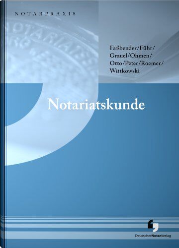 Fassbender, Hermann J - Notariatskunde - Preis vom 17.10.2026 19:25:27 h