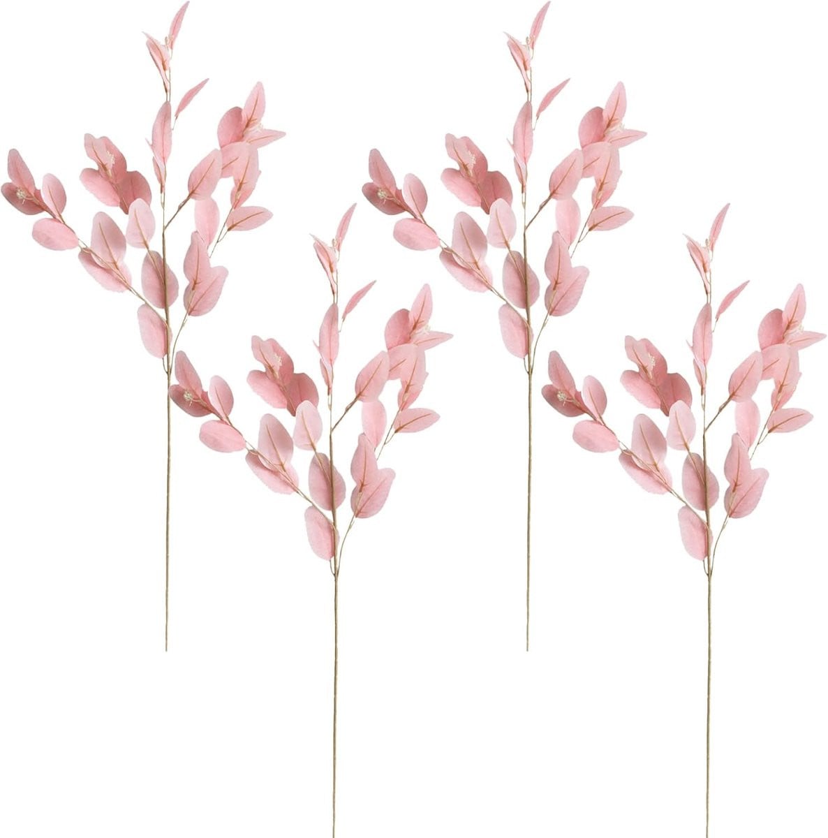 Kunst Eucalyptus Takken Roze - Realistisch Ontwerp voor Huisdecoratie - 93 cm Lengte