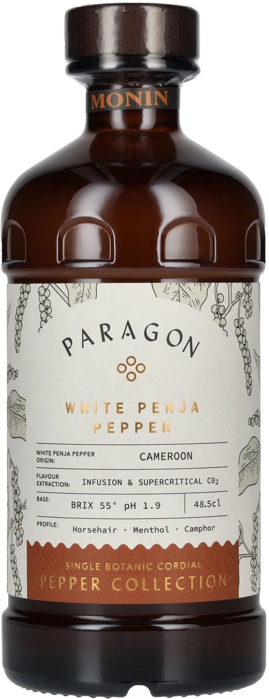 Monin Paragon WHITE PENJA PEPPER Single Botanic Cordial Pepper Collection 0,485l