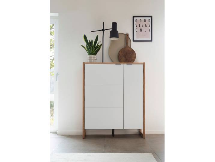 Commode 95cm Blanc/Blanc