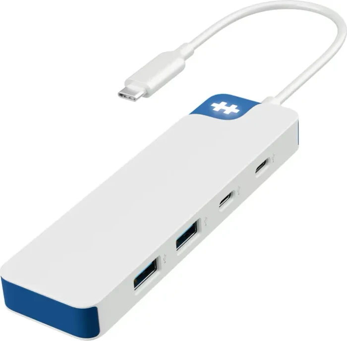 HyperDrive Flex 4-Port USB-C Combo-Hub, blau