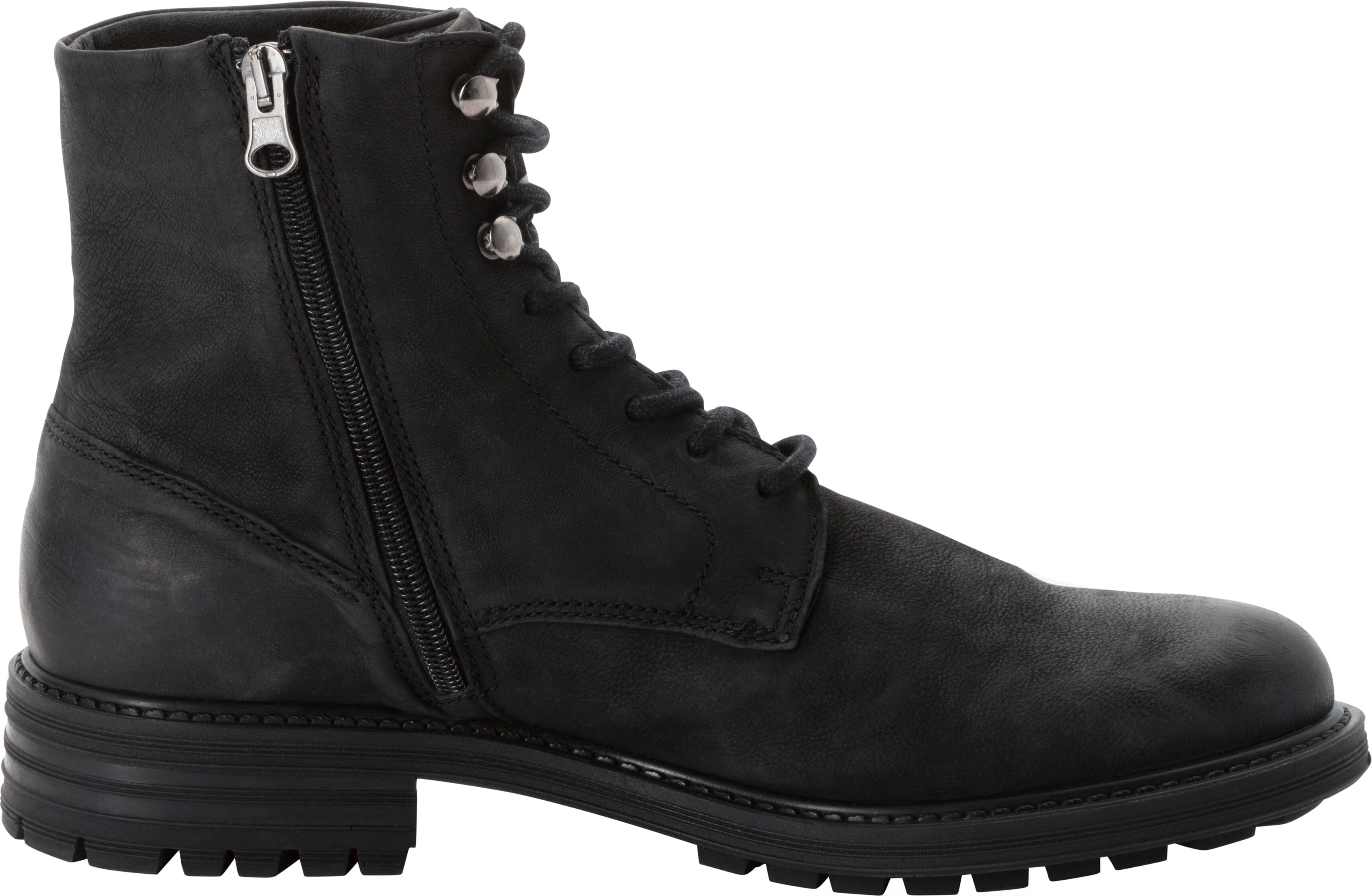 Winterboots PANTOFOLA D´ORO "CAMPIGLIO HIGH", Herren, Gr. 41, Synthetik, schwarz, Leder, Schuhe Winterboots, knöchelhohe Form, rutschfeste Gummilaufsohle, Obermaterial aus Leder