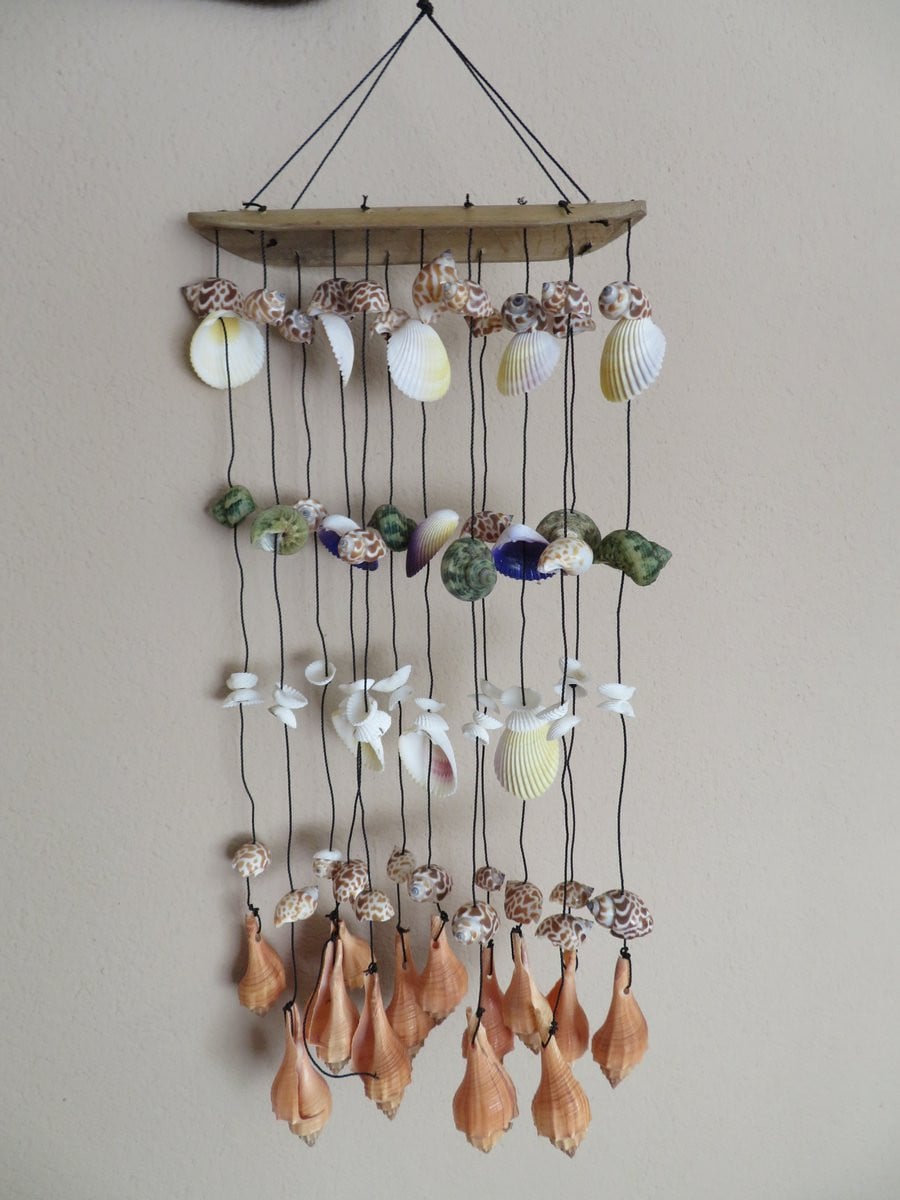 WC Bamboo schelpenhanger voor een bohemian interieur