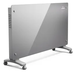 Klarstein Bansin Crystal Smart Konvektor 2500 | 2500 W | App | 5- 50 °C | LED-Anzeige | Touch-Display Grau