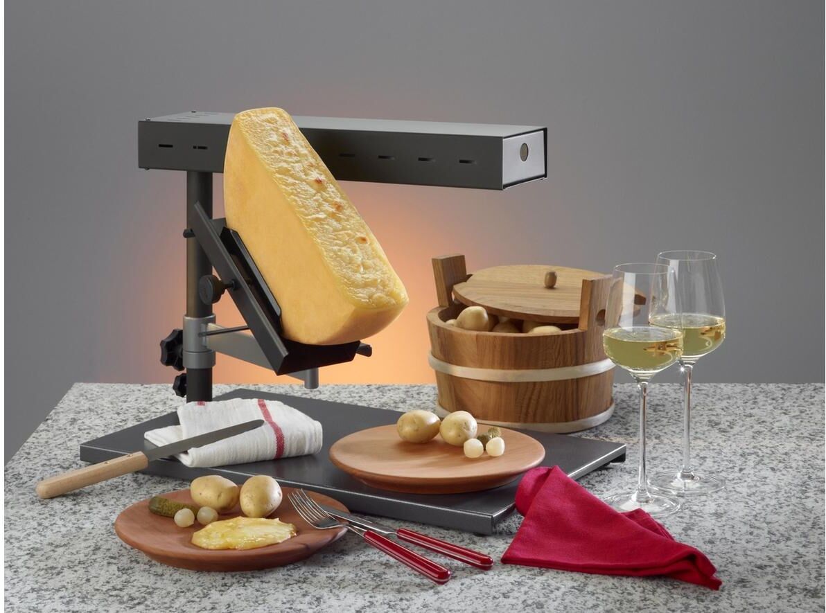 TTM Raclette "POP", bunt (grau, silberfarben), B:29cm H:38cm T:55cm, Raclettes, Raclette grau, silberfarben Einheitsgröße