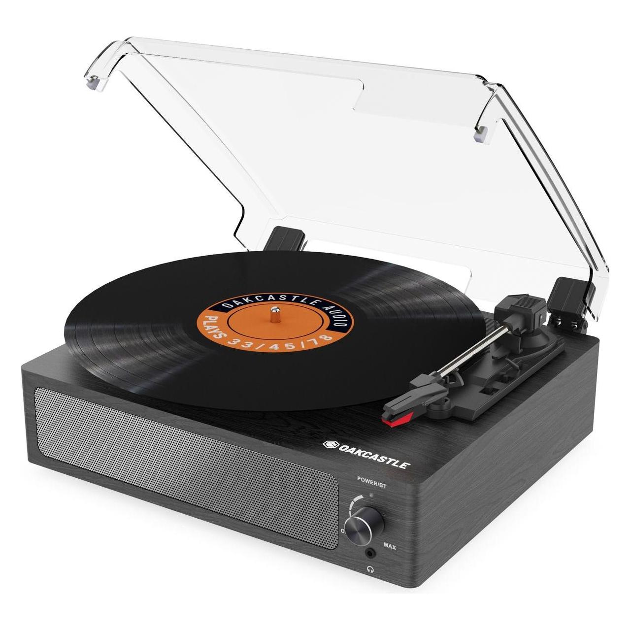 Oakcastle TT100 Bluetooth Turntable - Black (PEROAK1000002976)