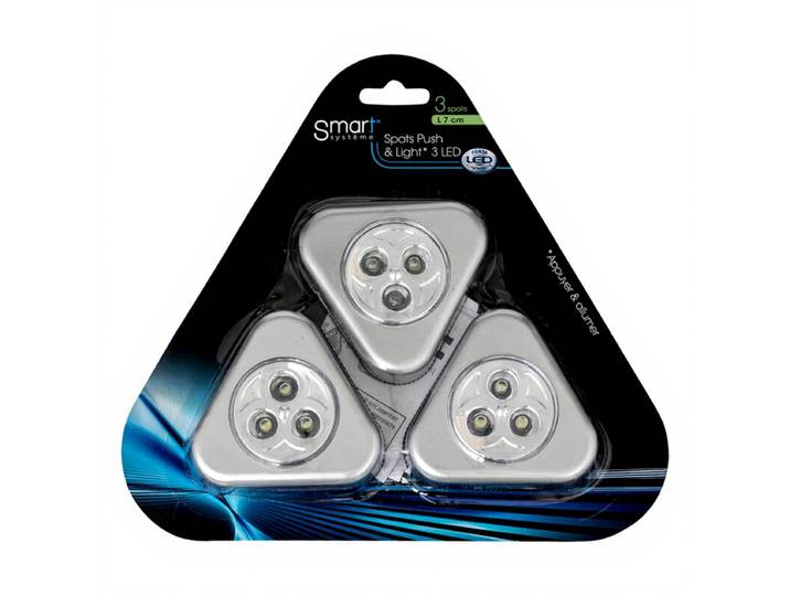 Lot de 3 Spots LED Manuels