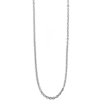 Kette ohne Anhänger ADELIA´S "Herren Edelstahl Ankerkette Halskette Anker" Gr. 90, silber (silber, anker), Halsketten, Herren, 90, Edelstahl
