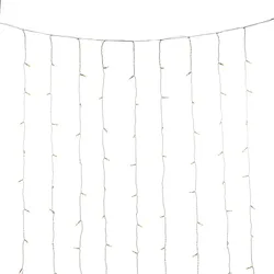 Konstsmide Weihnachtsbeleuchtung  LED Eisregen Lichtervorhang warmweiß