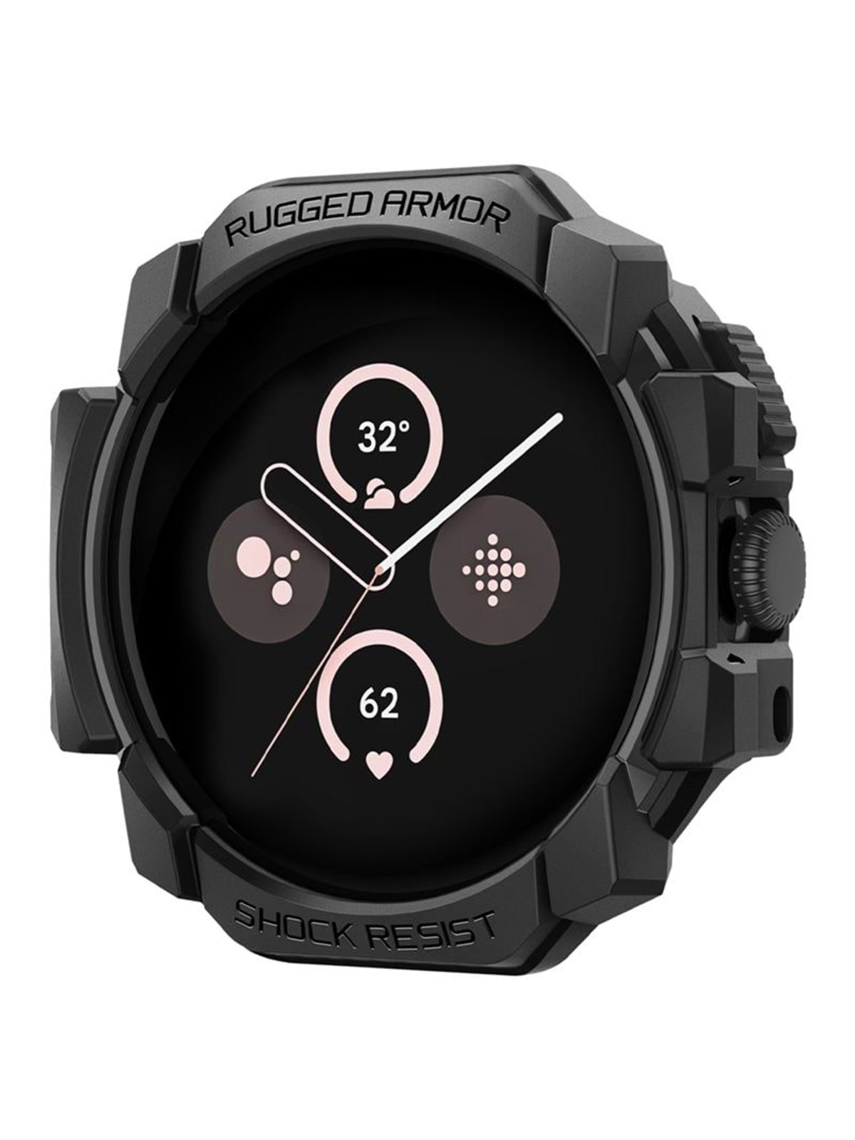 Spigen Rugged Armor - matte black - Google Pixel Watch 3/2/1 (41mm)