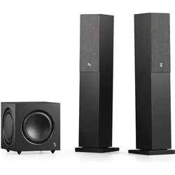 Audio Pro A38 W (1 Paar, 150 W), HiFi + Heimkino Lautsprecher, Schwarz