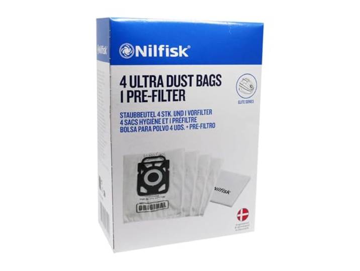 Nilfisk - 107407940-4 zakken stofzuiger + voorfilter