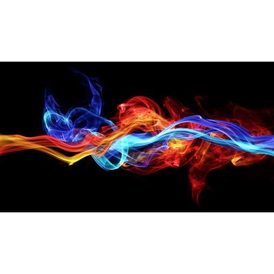 Fototapete PAPERMOON "Feuer rot blau", bunt, B:2,5m L:1,86m, Vlies, Tapeten