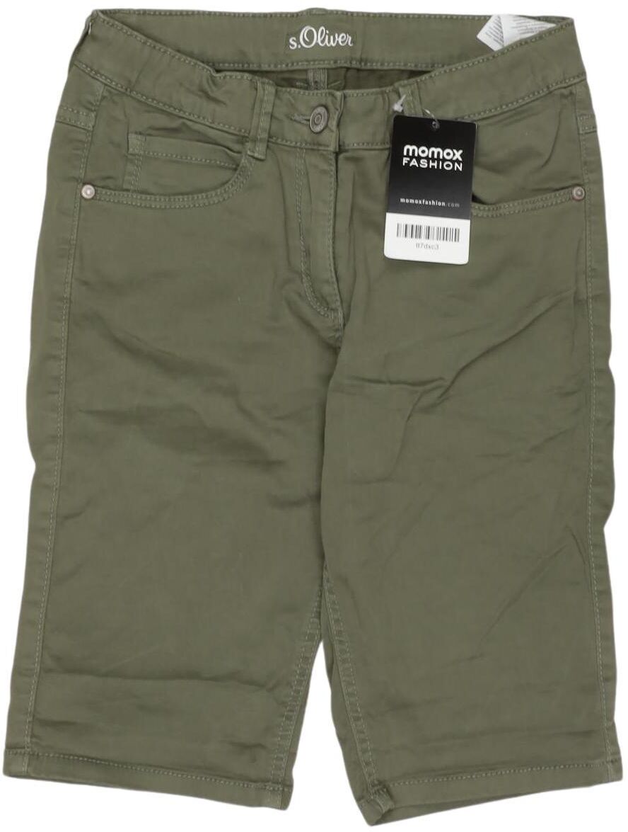S. Oliver Mädchen Shorts, Grün, Gr. EU 164, Elasthan / Baumwolle - Second Hand