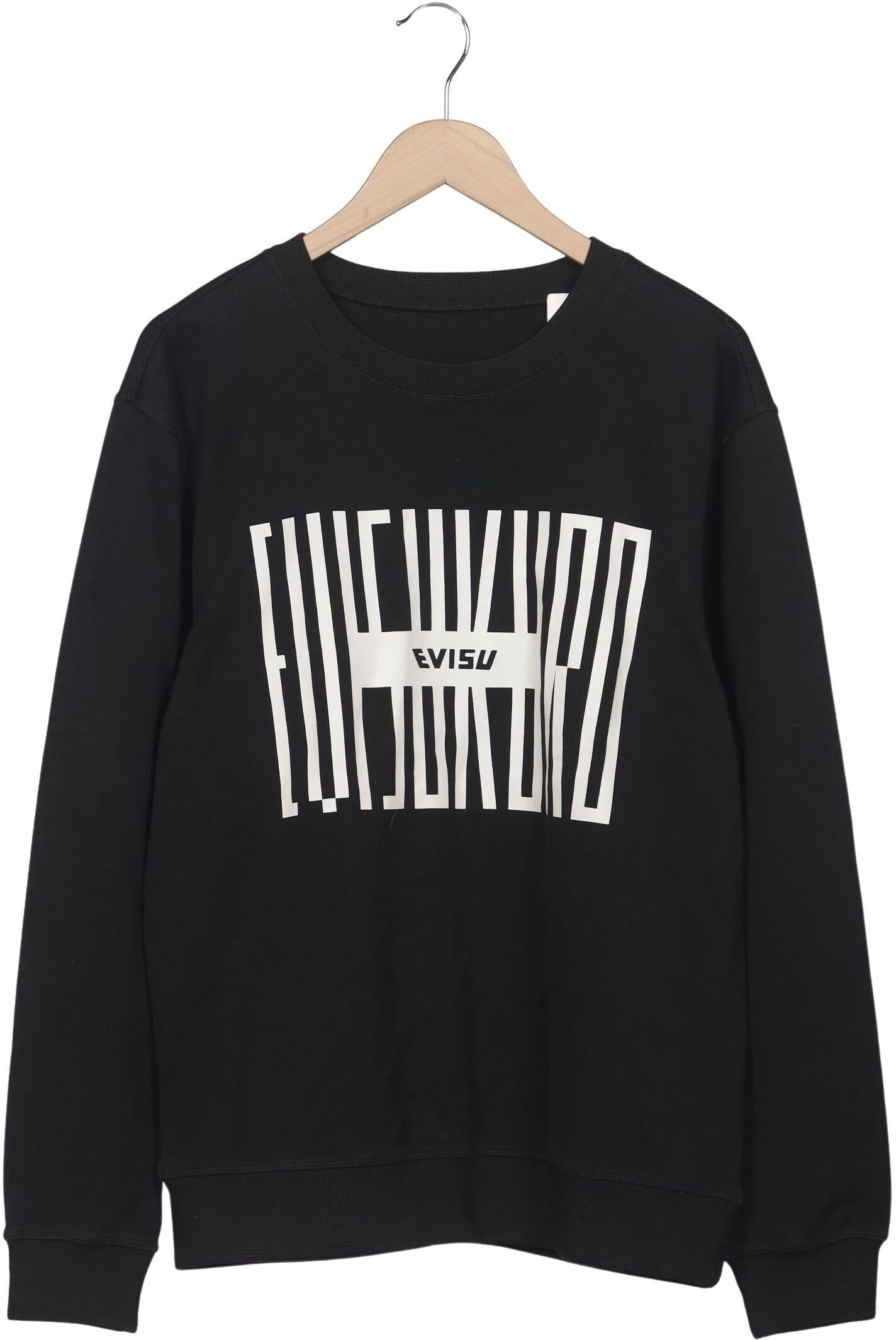 Evisu Herren Sweater, Schwarz, Gr. XL, Synthetik / Baumwolle - Second Hand