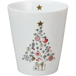 Krasilnikoff Happy Mug Weihnachtsbecher Christmas Tree, 330 ml