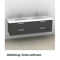 Artiqua 415 Waschtischunterschrank für Living Style 814439 Sangallo Grau quer, 415-WU2L-L42-7152-432 415-WU2L-L42-7152-432