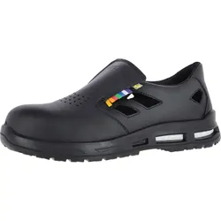 Sicherheitshalbschuhe S1P "BRICE AIR XXTM BLACK LOW" ESD WELLMAXX - 40 - schwarz