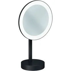 Kludi VELA R LED-Kosmetikspiegel 58995N2F Vergrößerung 3-fach, freistehend, brushed gunmetal