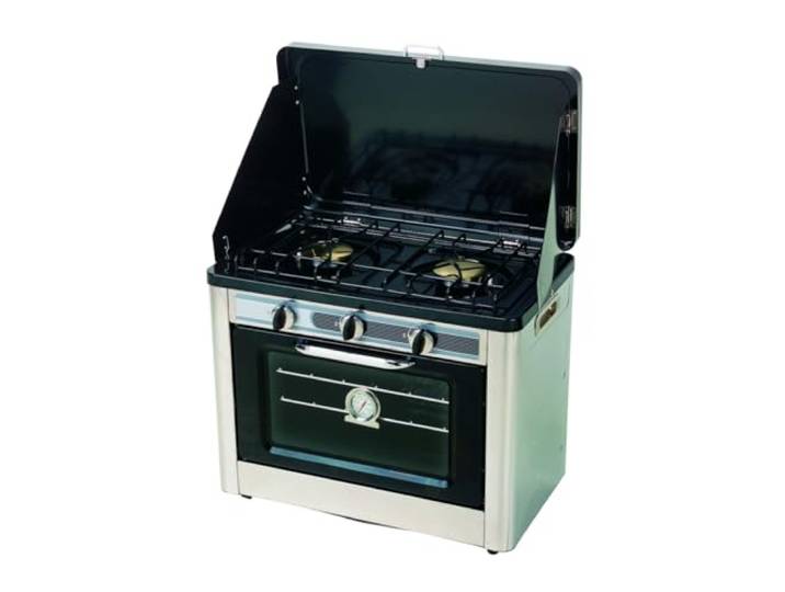 INCASA Four Combiné 25L / Réchaud à Gaz 2 Feux Camping