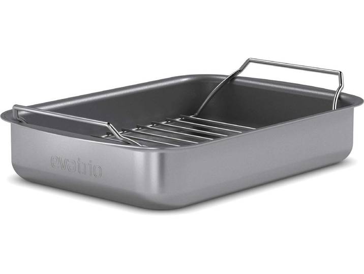 Eva Trio - Professional Braadslede 26x19 cm - Aluminium - Grijs -