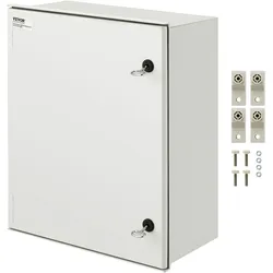 VEVOR Schaltschrank NEMA Stahlgehäuse, 600x500x230 mm, NEMA 4X Glasfaser-Elektrogehäuse, IP66 wasser- & staubdicht, geeignet für den Innen- & Außenbereich, inklusive Montageplatte