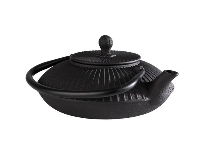 APS Teekanne Asia Schwarz Metall H 15 cm 0.8 l - Teekanne