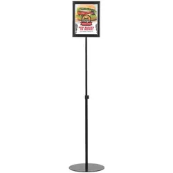 update displays Infoständer »Economy« DIN A3 schwarz, 30.5x152.8x30.5 cm