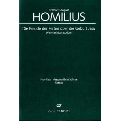 Die Freude der Hirten über die Geburt Jesu HoWV I.1, Klavierauszug, Taschenbuch von Gottfried August Homilius, Carus-Verlag