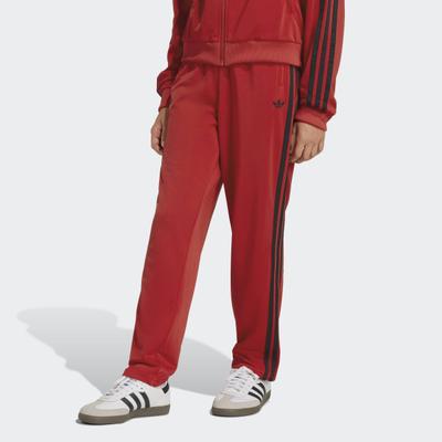 Sporthose ADIDAS ORIGINALS "FIREBIRD", Mädchen, Gr. 152, N-Gr, rot (betsca, schwarz,), Obermaterial: 100% Polyester, Hosen Sporthose, Sporthose für Kinder, sportlicher Stil