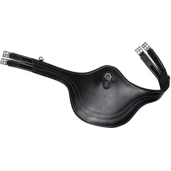 QHP Stollenschutzgurt mit Luxus Nähten Schwarz, QHP17_Gr.: 140