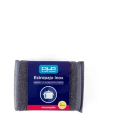 pla Scheuerschwamm aus Edelstahl - 2er-Pack