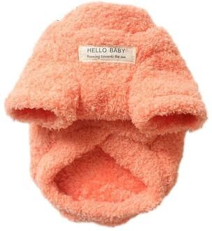 Inspire Select CozyPaws Winter Dog Sweater Warm Plush Pet Coat For Small & Medium Dogs And Cats orange m
